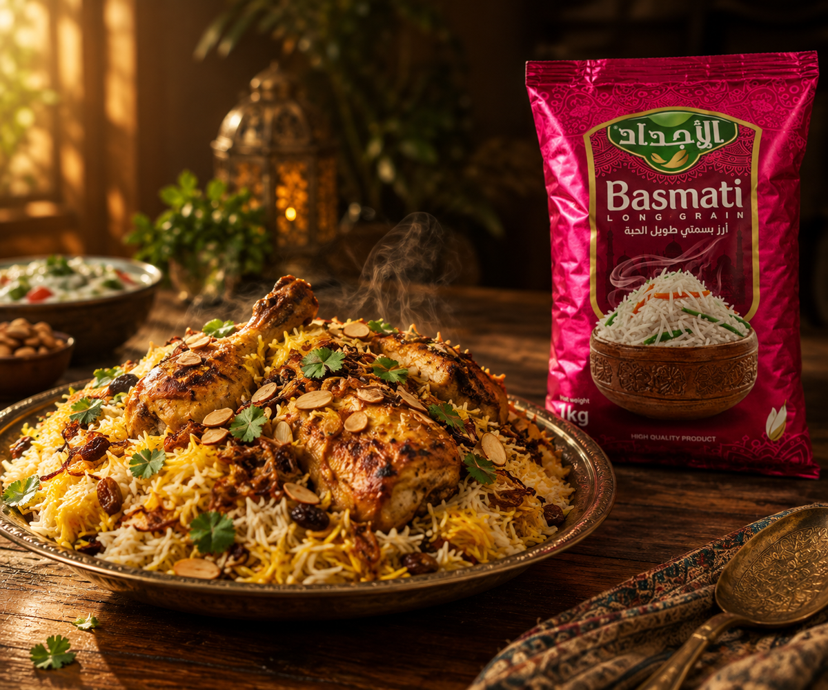 Arroz Basmati Grano Largo 1kg | Al Ajwad